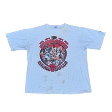 Camisa masculina vintage Chicago Bulls XL branca NBA basquete 1997 Champs Starter anos 90, usado comprar usado  Enviando para Brazil