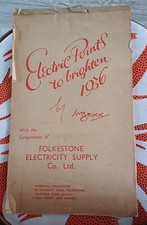 1936 calendar electricity for sale  LITTLEHAMPTON