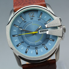 [Quase em perfeito estado] Diesel DZ-1399 mostrador azul 45mm relógio masculino de quartzo data do dia do Japão comprar usado  Enviando para Brazil