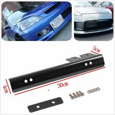 JDM Preto Universal Carro Frontal Para-choque Placa de Licença Relocador Suporte Barra comprar usado  Enviando para Brazil