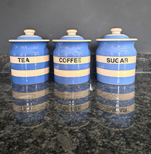 Green cornishware tea for sale  MARGATE