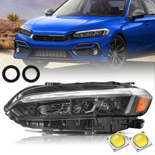 Farol lateral esquerdo do motorista Honda Civic preto Full LED 2022-2023 com DRL comprar usado  Enviando para Brazil