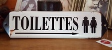 Plaque toilettes fleche. d'occasion  Mareuil-Caubert