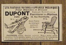 Publicité ancienne dupont d'occasion  Beaumont-de-Lomagne