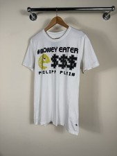 Camiseta Philipp Plein Money Eater Crazy estampa de strass tamanho M, usado comprar usado  Enviando para Brazil