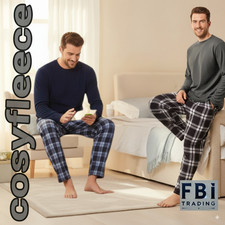 Mens fleece pyjamas for sale  WOLVERHAMPTON