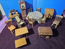 Móveis vintage para sala de jantar para casa de bonecas, usado comprar usado  Enviando para Brazil