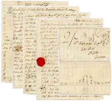 1813 lettera horsfall usato  Spedire a Italy