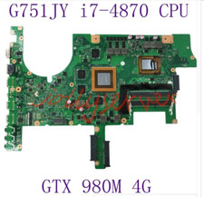 1PC Asus G751JY Motherboard I7-4860HQ CPU GTX980m 4G Rev2.0 Gebraucht comprar usado  Enviando para Brazil