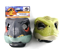Lote x 2 máscaras de dinossauro Jurrasic World Therizinosauras Veloceraptor comprar usado  Enviando para Brazil