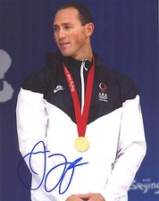 JASON LEZAK podpisane zdjęcie 8x10 - 4x złoty medalista / 8x medalista na sprzedaż  Wysyłka do Poland