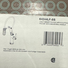 Usado, Torneira de cozinha articulada Brizo 64244LF-SS Litze SmartTouch com Ha industrial comprar usado  Enviando para Brazil
