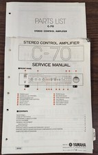 Amplificador de controle Yamaha C-70 manual de serviço e lista de peças - Original comprar usado  Enviando para Brazil