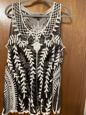 Tanque transparente Lane Bryant com bordado tamanho 18/20 comprar usado  Enviando para Brazil
