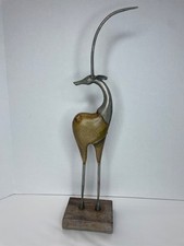 Vintage metal antelope for sale  Stone Mountain