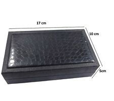 Caixa organizadora de joias 17x10x5 cm cor preta caixa suporte de armazenamento comprar usado  Enviando para Brazil