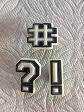 Hashtag jibbitz exclamation for sale  New Braunfels