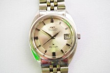 RELÓGIO SUÍÇO AUTOMÁTICO VINTAGE TECHNOS SKY LIGHT DATA PAN MOSTRADOR BRANCO comprar usado  Enviando para Brazil