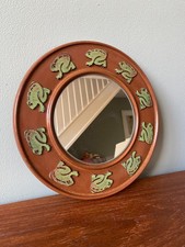 Round terracotta mirror for sale  PETERBOROUGH