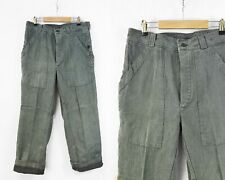 Calças/calças de trabalho suíças vintage denim década de 1960 - cinza sal e pimenta comprar usado  Enviando para Brazil