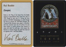 Biografia - Kai Budde - 1999 ~ Campeonato Mundial Levemente Jogado J MTG Magic Ult comprar usado  Enviando para Brazil