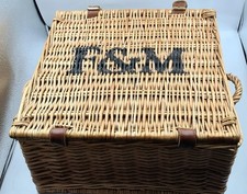 Wicker picnic basket for sale  UK
