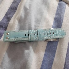Steel blue leather for sale  TORQUAY