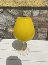 Vaso vetro giallo usato  Fornovo di Taro