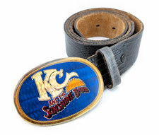 1978 Vintage KC & The SUNSHINE BAND Disco Era Pacifica Prism Cinto Fivela e CINTO! comprar usado  Enviando para Brazil