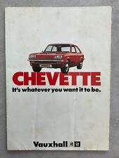Folheto de vendas de carros Vauxhall Chevette mercado do Reino Unido - março de 1975 comprar usado  Enviando para Brazil