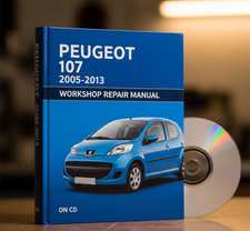 PEUGEOT 107 2005-2013 manual de reparo de oficina em CD., usado comprar usado  Enviando para Brazil