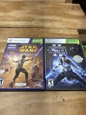 Pacote com 2 jogos para Xbox 360 Kinect Star Wars e Star Wars The Force Unleashed II comprar usado  Enviando para Brazil