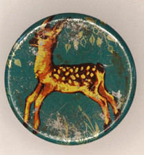 Caixa de doces vintage soviética de metal estanho Little Deer Monpassier URSS 1960s comprar usado  Enviando para Brazil