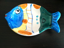 Portasapone ceramica pesce usato  Italia