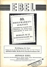 Ebel auktionskataloge 1953 gebraucht kaufen  Schwalmtal