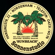 Werbe aufkleber sunbeach gebraucht kaufen  Deutschland