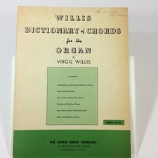 Usado, Willis Dictionary of Chords Organ Virgil Willis Vintage Livro de Partituras de Órgão comprar usado  Enviando para Brazil