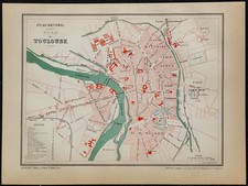 1880 plan ancien d'occasion  France