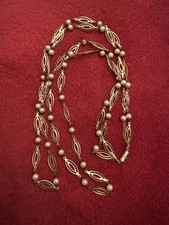 Collana dorata perle usato  La Spezia