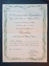 Conferimento onorificenza cava usato  Candelo