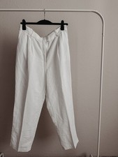 Highwaist leinenhose weiß gebraucht kaufen  Castrop-Rauxel