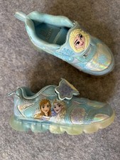 Tênis Disney Frozen Infantil Tamanho 10 Azul Top Baixo Gancho e Laço Elsa Anna, usado comprar usado  Enviando para Brazil
