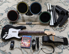 Usado, Rock Band 4 PS4 PS5 Pacote Fender Guitarra Bateria Jogo Microfone PlayStation TESTADO comprar usado  Enviando para Brazil