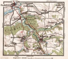 Kohren-Salis +Historische Umgebungskarte von 1906+ Frohburg, Roda, Gnandstein comprar usado  Enviando para Brazil