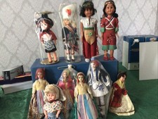 Ten costume dolls for sale  RYDE