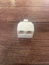 Adaptador divisor modular RJ11 para 2x RJ11 conector duplo branco, usado comprar usado  Enviando para Brazil