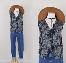 Colete de rayon vintage anos 90 azul-dupla face comprar usado  Enviando para Brazil