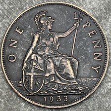 Reproduction 1933 penny for sale  ASHFORD