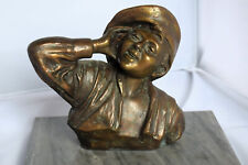 Bronzo scultura statuetta usato  Mondovi