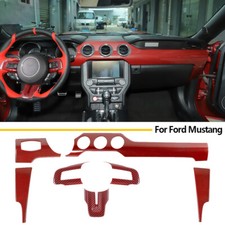 Usado, Red Carbon Dashboard Panel Steering Wheel Cover Trim Kit For Ford Mustang 2015+ comprar usado  Enviando para Brazil